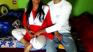 School girl Hardcore Doggy fucking with fixture in home best hindi voice